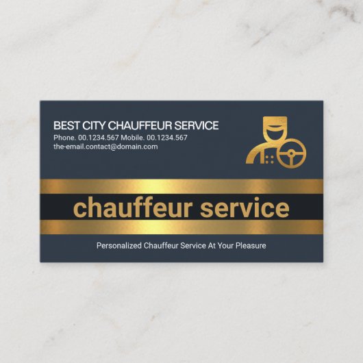 Eenvoudige, gebold Gold Line Lagen Professional-dr Visitekaartje (Voorkant)