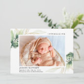 Eenvoudige geboorte van groene gouden bladeren (Staand voorkant)