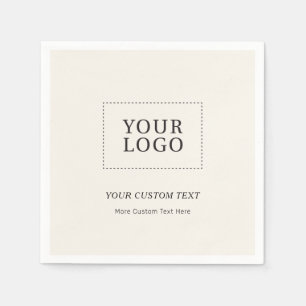 Eenvoudige Gebrandmerkte Aangepaste Zakelijke Logo Servet