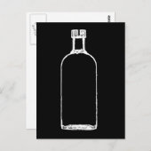 Eenvoudige gedistilleerde dranken briefkaart (Voorkant / Achterkant)