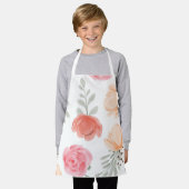 Eenvoudige gedrukte kinder school schort (Gedragen)