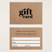 Eenvoudige Gedrukte Kraft Schoonheid Witte Strepen Visitekaartje (Voorkant /achterkant)