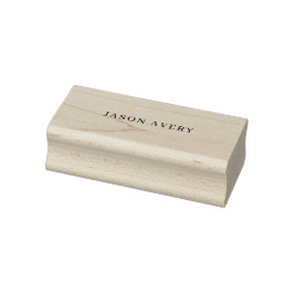 Eenvoudige gedrukte stijlvolle schreef naam modern rubberstempel