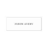 Eenvoudige gedrukte stijlvolle serienaam Modern Rubberstempel (Afrduk)