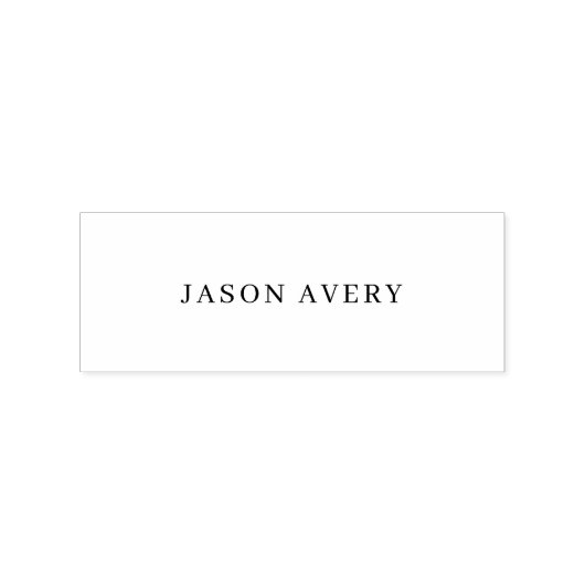 Eenvoudige gedrukte stijlvolle serienaam Modern Rubberstempel (Afrduk)