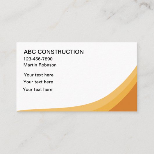 Eenvoudige gedurfde constructie Visitekaartjes (Voorkant)