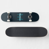 Eenvoudige gedurfde  monogrammed naam persoonlijk skateboard (Horizontaal)
