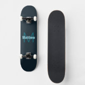 Eenvoudige gedurfde  monogrammed naam persoonlijk skateboard (Voorkant)