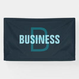 Eenvoudige gedurfde monogrammed naam spandoek