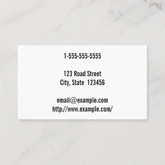 Eenvoudige, gedurfde, opvallende psychiater visitekaartje (Achterkant)