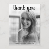 Eenvoudige gedurfde typografie Modern Afstuderen Briefkaart (Voorkant)