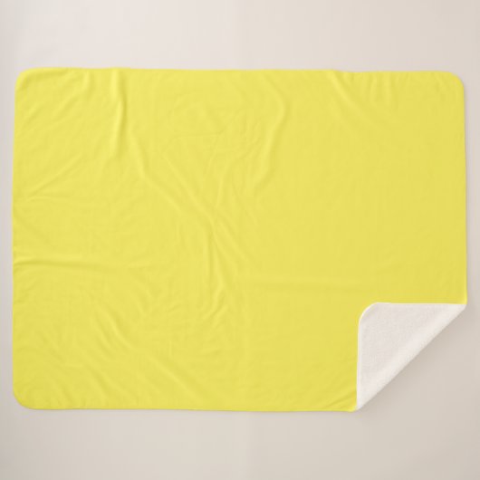 Eenvoudige Geel Authority® Sherpa Deken (Voorkant (horizontaal))