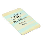 eenvoudige geel-blauwe waterverf lerarenwaardering magneet (Rechterzijde)