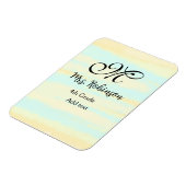 eenvoudige geel-blauwe waterverf lerarenwaardering magneet (Linkerzijde)