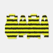 Eenvoudige geel/zwart bijenachtige strepen bedankdoosjes (Uitgevouwen)