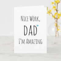 Eenvoudige geestige grappige minimalistische Vader