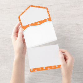 Eenvoudige Gekleurde rand Design voor Uitnodiging