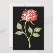 Eenvoudige gekleurde Rozen uitnodiging (Achterkant)