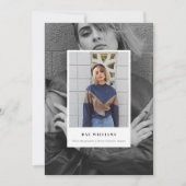 Eenvoudige gelaagde aankondiging van het Afstudeer (Voorkant)