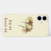 Eenvoudige gele bloemen Case-Mate iPhone case (Achterkant (horizontaal))