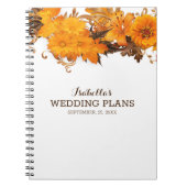 Eenvoudige gele bloemen notitieboek (Voorkant)