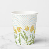 Eenvoudige gele Coneflowers Papieren Bekers (Achterkant)