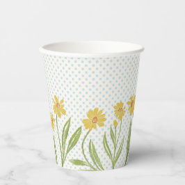 Eenvoudige gele Coneflowers Papieren Bekers