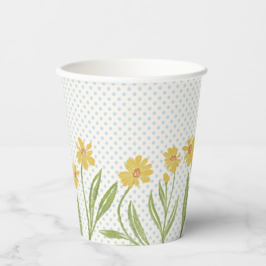 Eenvoudige gele Coneflowers Papieren Bekers (Voorkant)