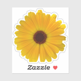 Eenvoudige gele madeliefje sticker