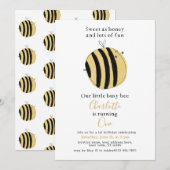 Eenvoudige Gele Waterverf bij 1e Verjaardag Kaart (Voorkant / Achterkant)