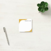 Eenvoudige gele & zwarte golven aanpasbaar post-it® notes (Kantoor)