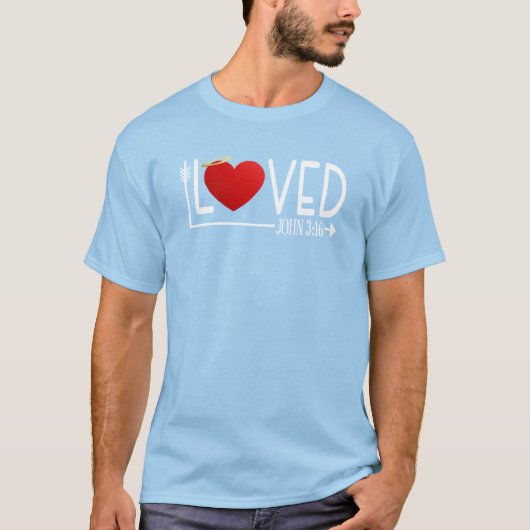 Eenvoudige Geliefde Bijbelvers Valentijn | T-Shirt (Voorkant)