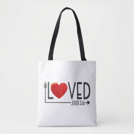 Eenvoudige Geliefde Bijbelvers Valentijn | Tote ba Bag
