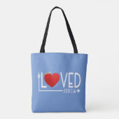 Eenvoudige Geliefde Bijbelvers Valentijn | Tote ba Tote Bag (Achterkant)