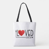 Eenvoudige Geliefde Bijbelvers Valentijn | Tote ba Tote Bag (Achterkant)