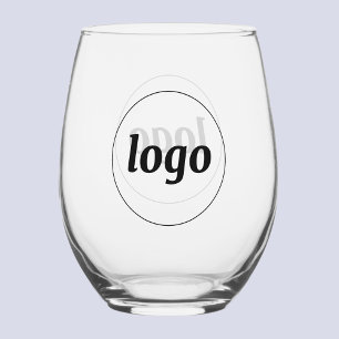 Eenvoudige gelogo-branded promotionele zaken wijnglas zonder voet