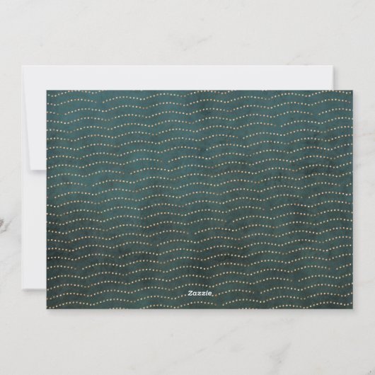 Eenvoudige Gelukkig Nieuwjaar Typografie Foto Feestdagenkaart (Achterkant)