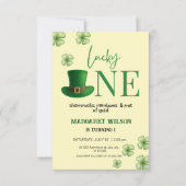 Eenvoudige gelukkige een eerste verjaardag kaart (Voorkant)