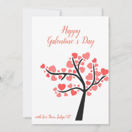 Eenvoudige Gelukkige Galentine's Day Vakantiekaart Feestdagenkaart