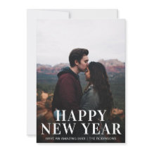 Eenvoudige Gelukkige Nieuwjaarsfoto Modern