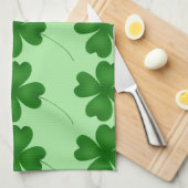 Eenvoudige gelukkige shamrocks theedoek (Quarter Fold)
