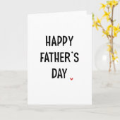 Eenvoudige gelukkige Vaderdag kaart (Gele Bloem)