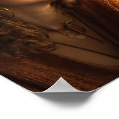 Eenvoudige Gelukkige Verjaardag 30ste Foto Goud We Poster (Hoek)