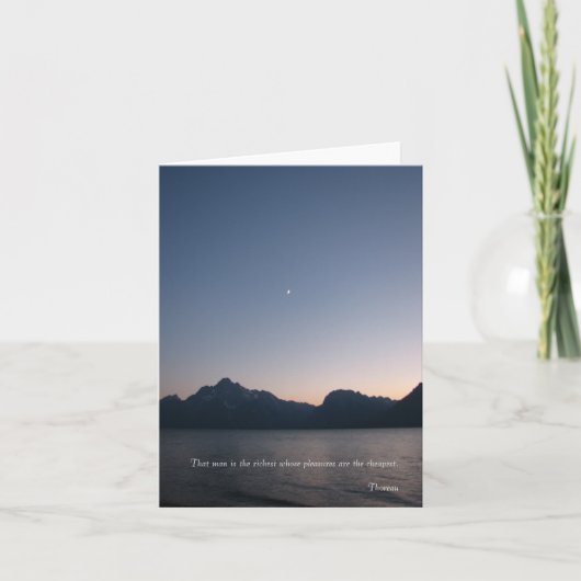 Eenvoudige Genoegens Notecards Kaart (Voorkant)