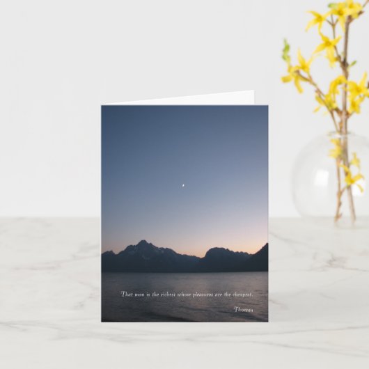 Eenvoudige Genoegens Notecards Kaart (Gele Bloem)