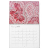Eenvoudige Geode Marble Stone Roze Muur Kalender (Feb 2026)