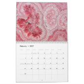 Eenvoudige Geode Marble Stone Roze Muur Kalender (Feb 2027)