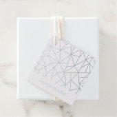 Eenvoudige Geometrische Branding Folie Hang Labels (Met doos)