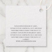 Eenvoudige Geometrische Branding Folie Hang Labels (Achterkant)