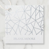 Eenvoudige Geometrische Branding Folie Hang Labels (Voorkant)